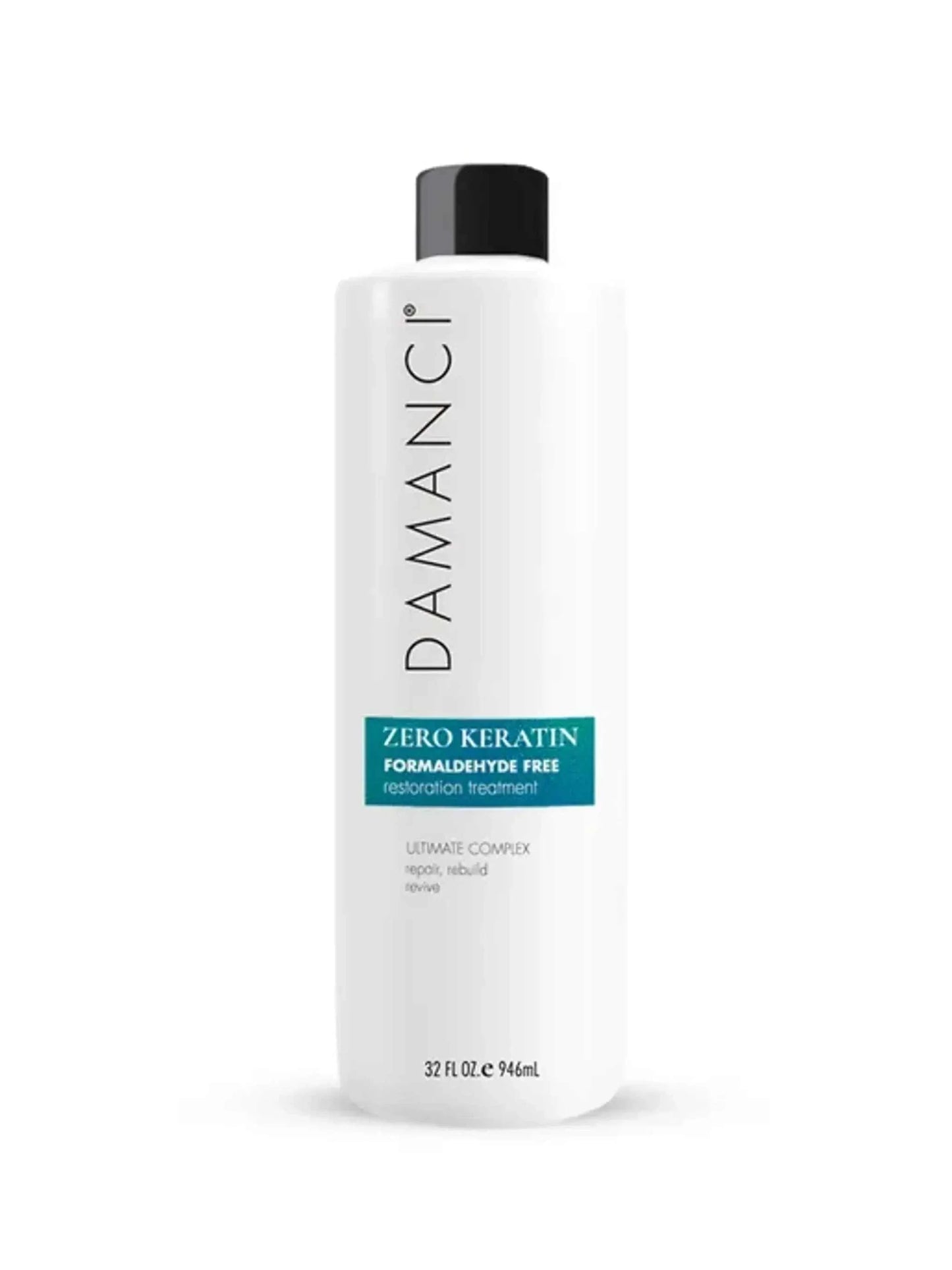 DAMANCI Zero Keratin Treatment bottle, formaldehyde-free hair restoration product with organic ingredients