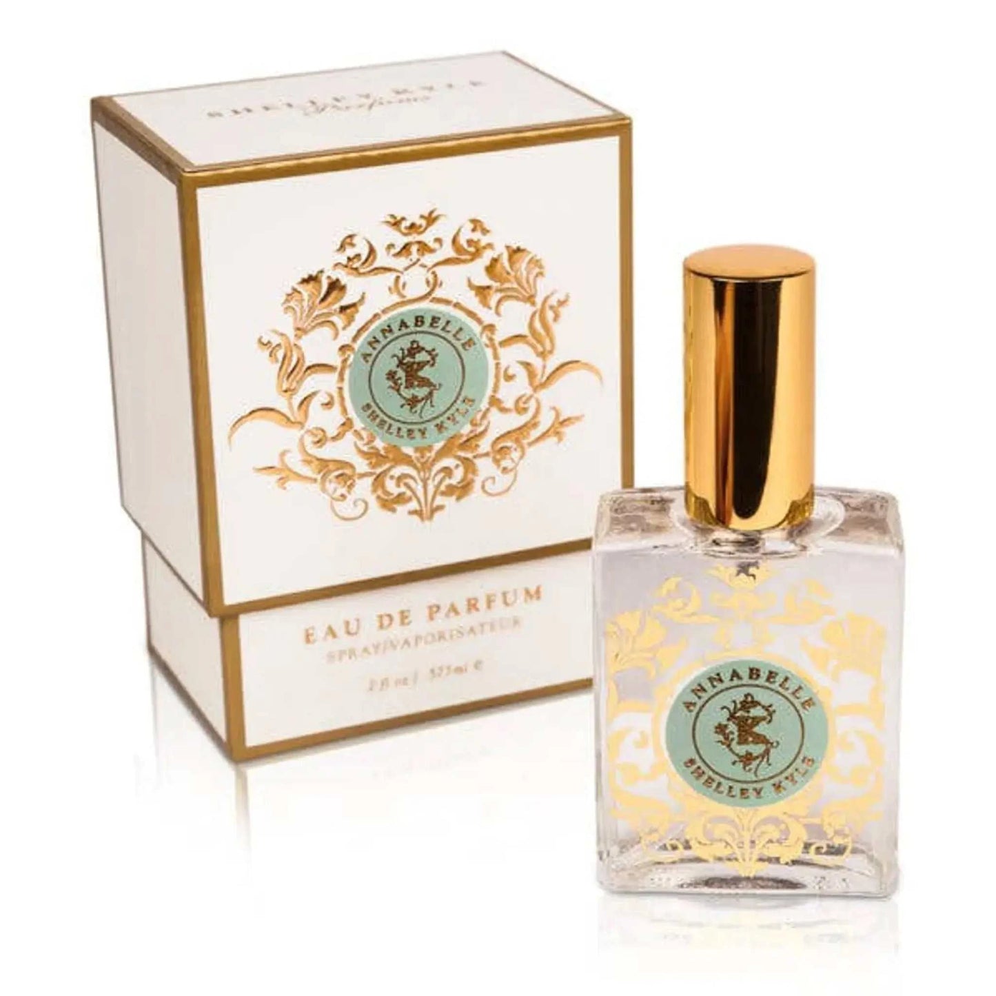 Annabelle Large Atomiseur Parfum with a 2 oz bottle featuring a floral fragrance.