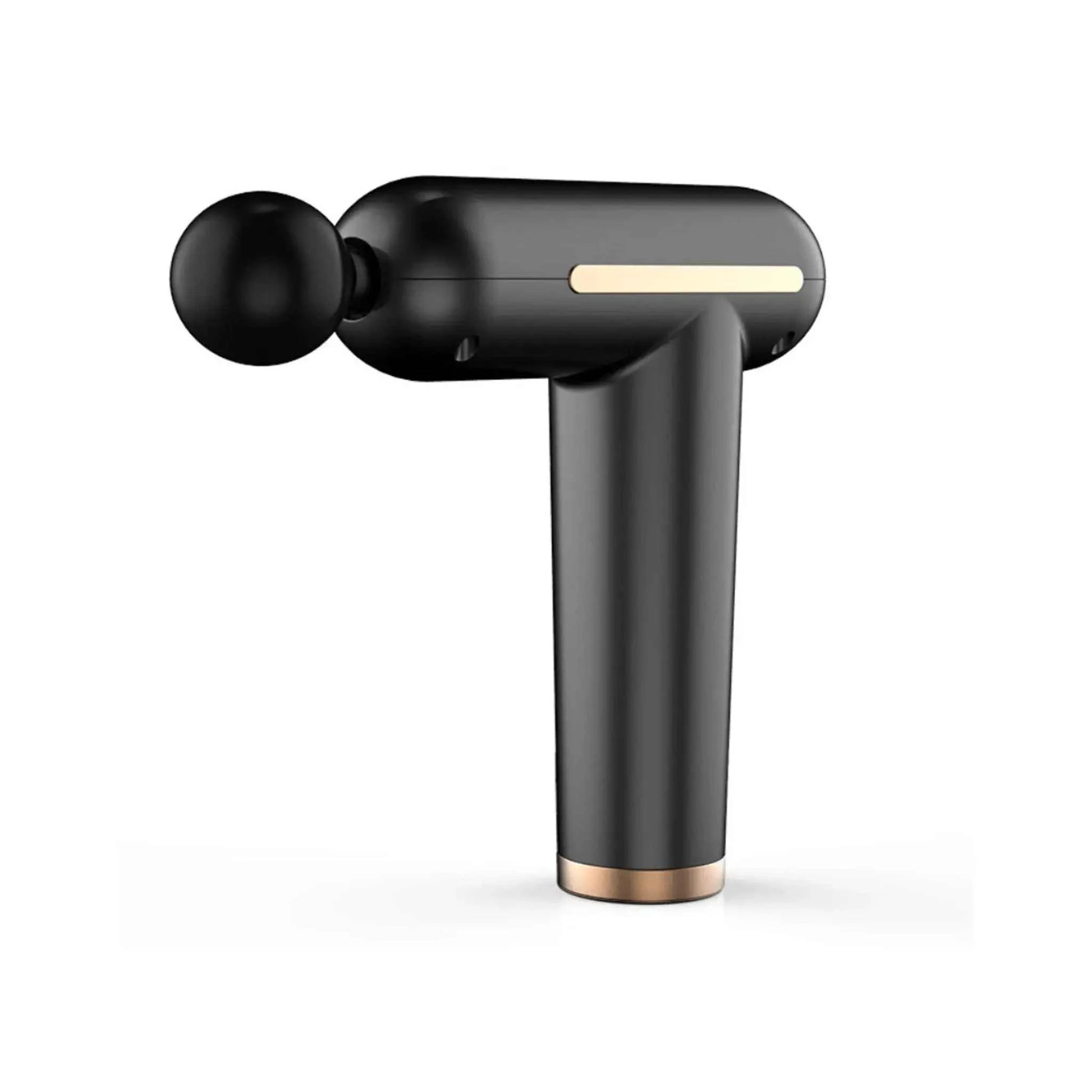 Portable deep tissue massage tool with easy grip and interchangeable heads.
