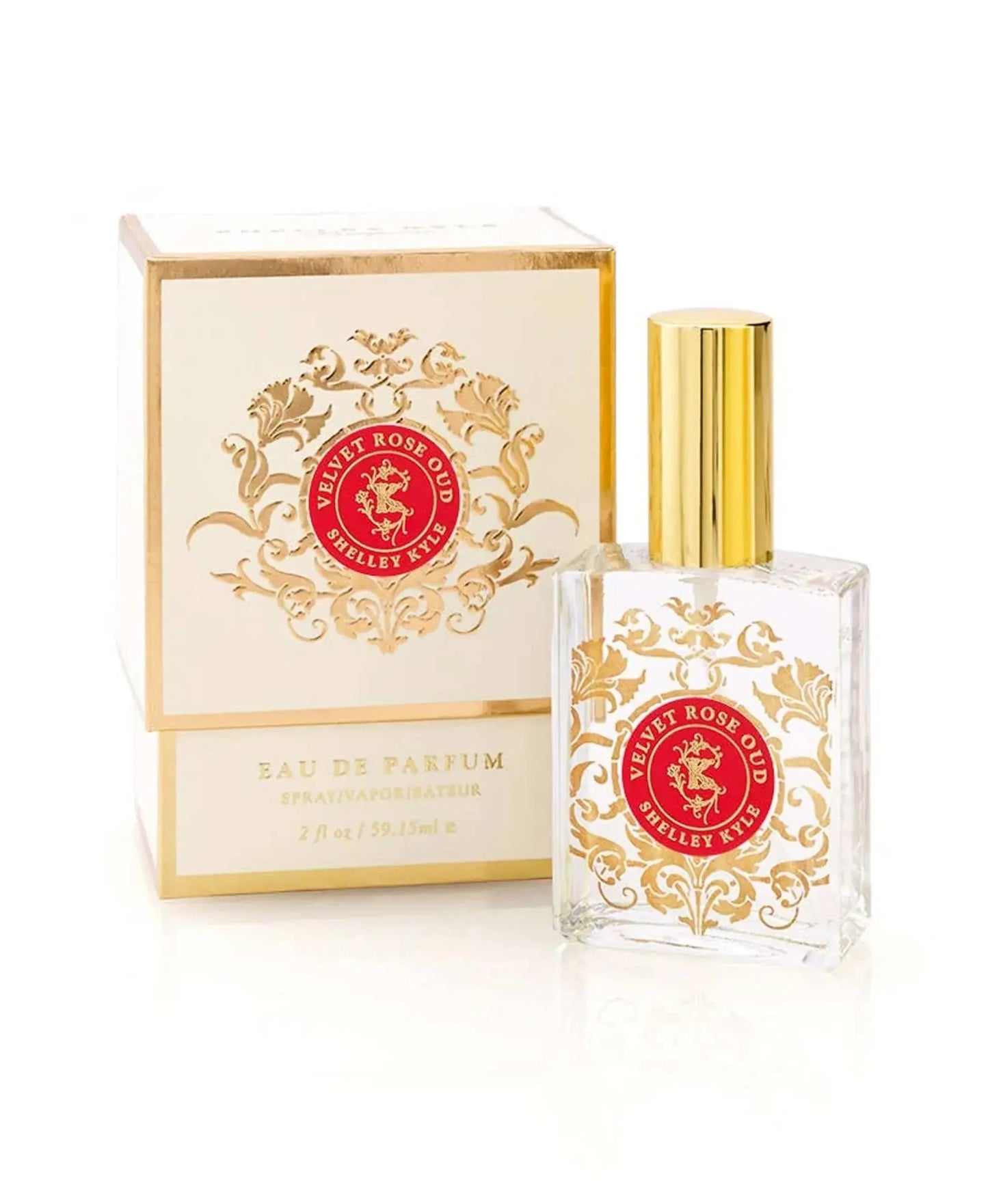 60ml Velvet Rose Oud Perfume bottle with elegant packaging.