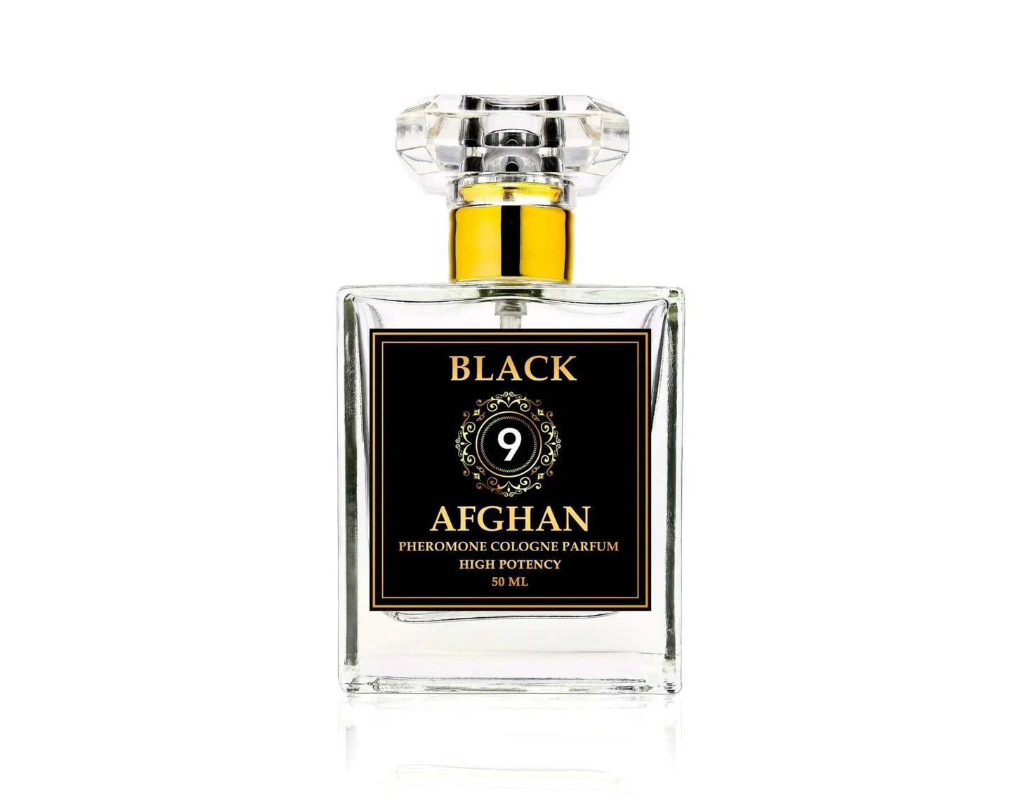 High potency Black Afghan pheromone cologne bottle.