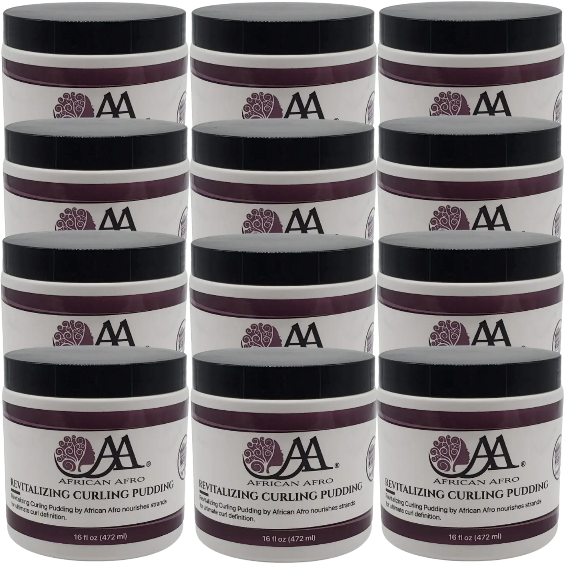 Revitalizing Curling Pudding Hair Cream for Afro curls with Avocado Oil, Jojoba Oil, and Shea Butter, 16 fl. oz.