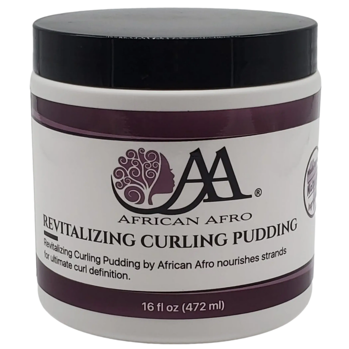 Revitalizing Curling Pudding Hair Cream for African Afro curls, 16 fl. oz.