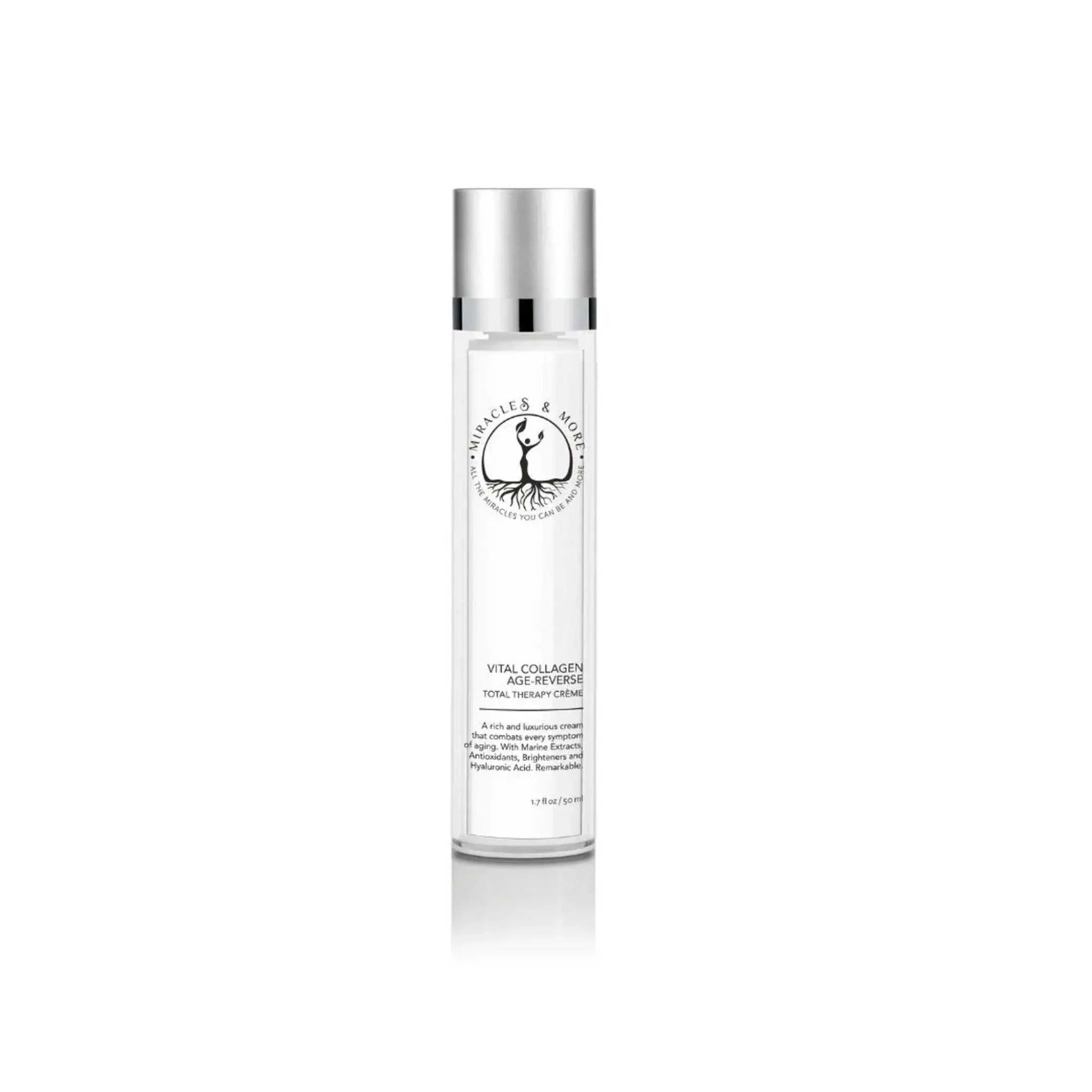 Clear skin serum bottle for evening skin tone and correcting discoloration.