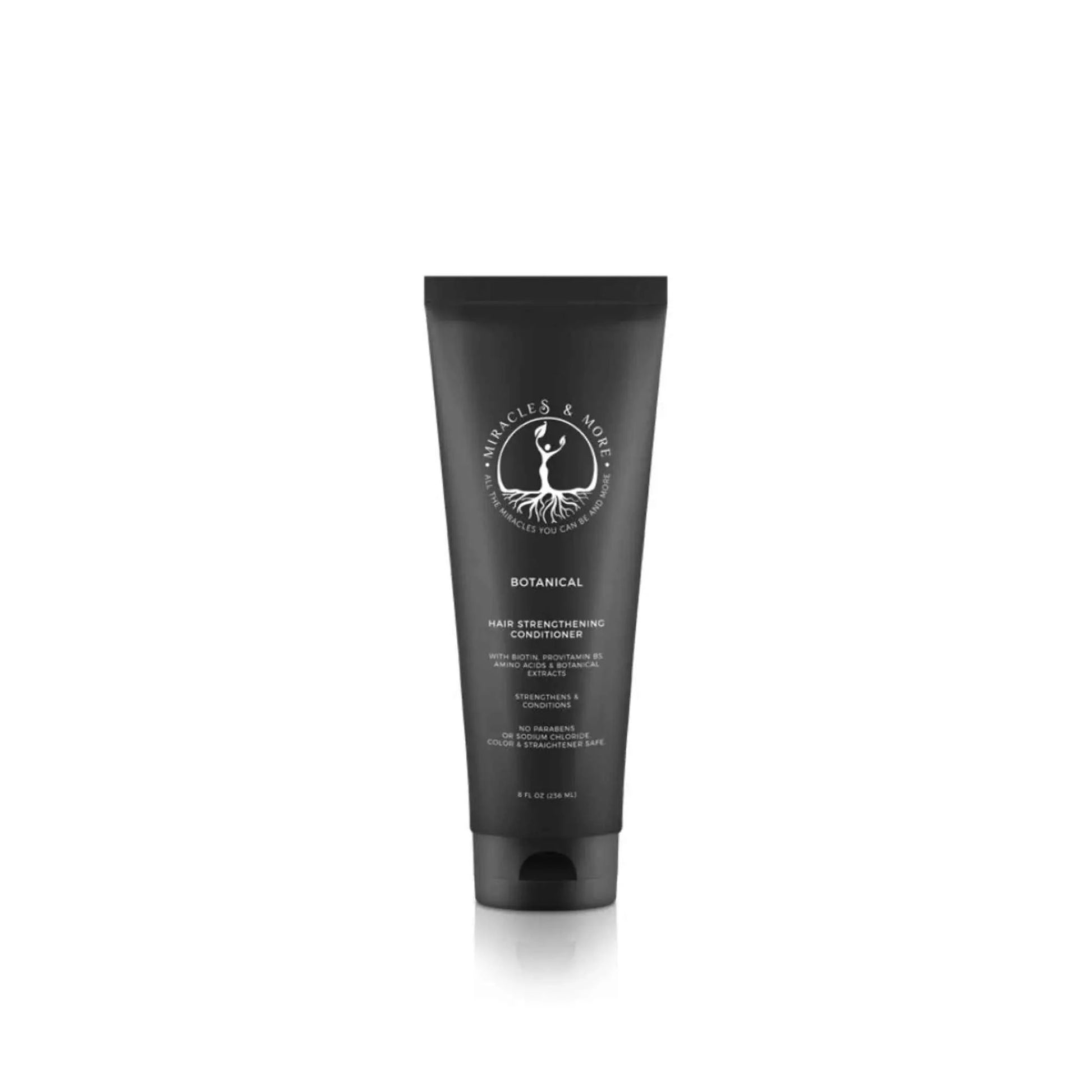 Botanical Hair Strengthening Conditioner tube enriched with Biotin and ProVitamin B5 for thicker, healthier hair